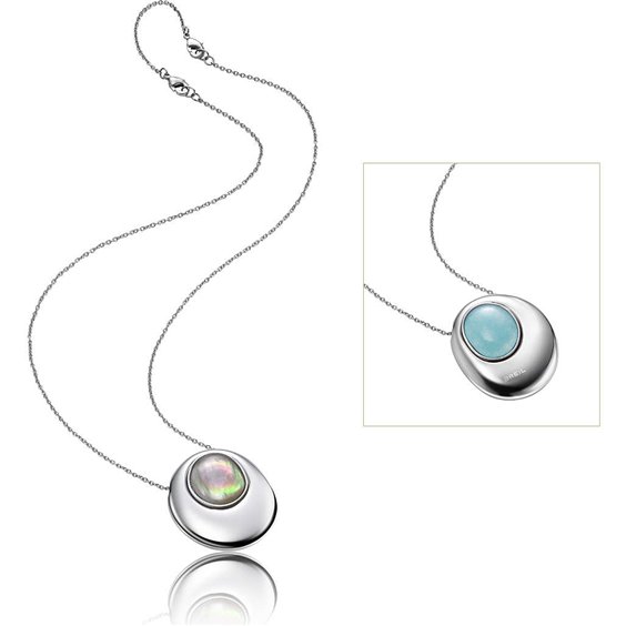 Oiritaly Necklace Woman Breil TJ1000 Duplicity Steel